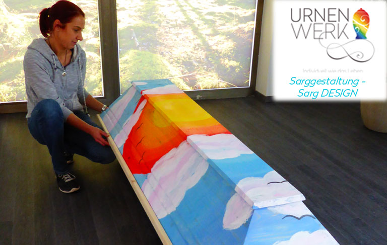 Fertiges Sarg Design von Julia - individueller geht es nicht.